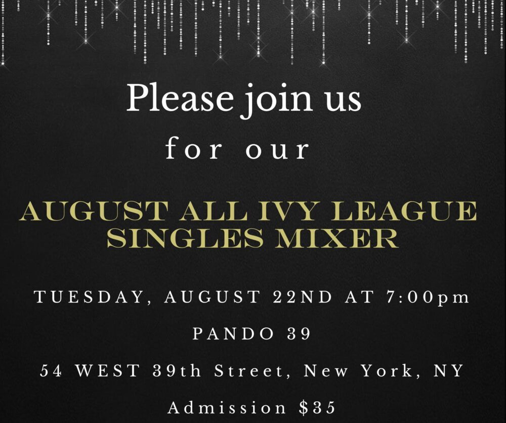 All Ivy August Singles Mixer